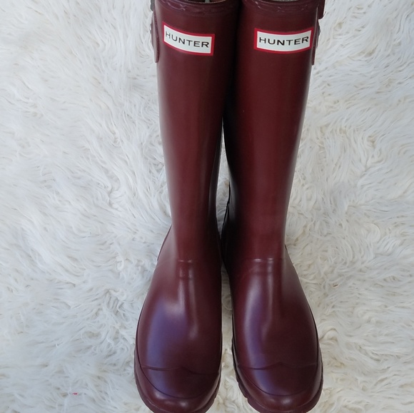 Hunter Shoes - Hunter burgundy boots